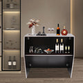 with Brown Foldable Portable Aluminum Cabinet bar 19.5x47.75x42.75in Event Edging TOOL1SHOoo