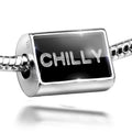 Ice 925 Sterling Neonblond Bead Clear Chilly on Silver Cubes Charm