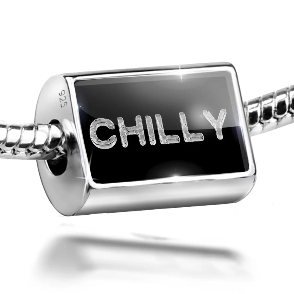Ice 925 Sterling Neonblond Bead Clear Chilly on Silver Cubes Charm