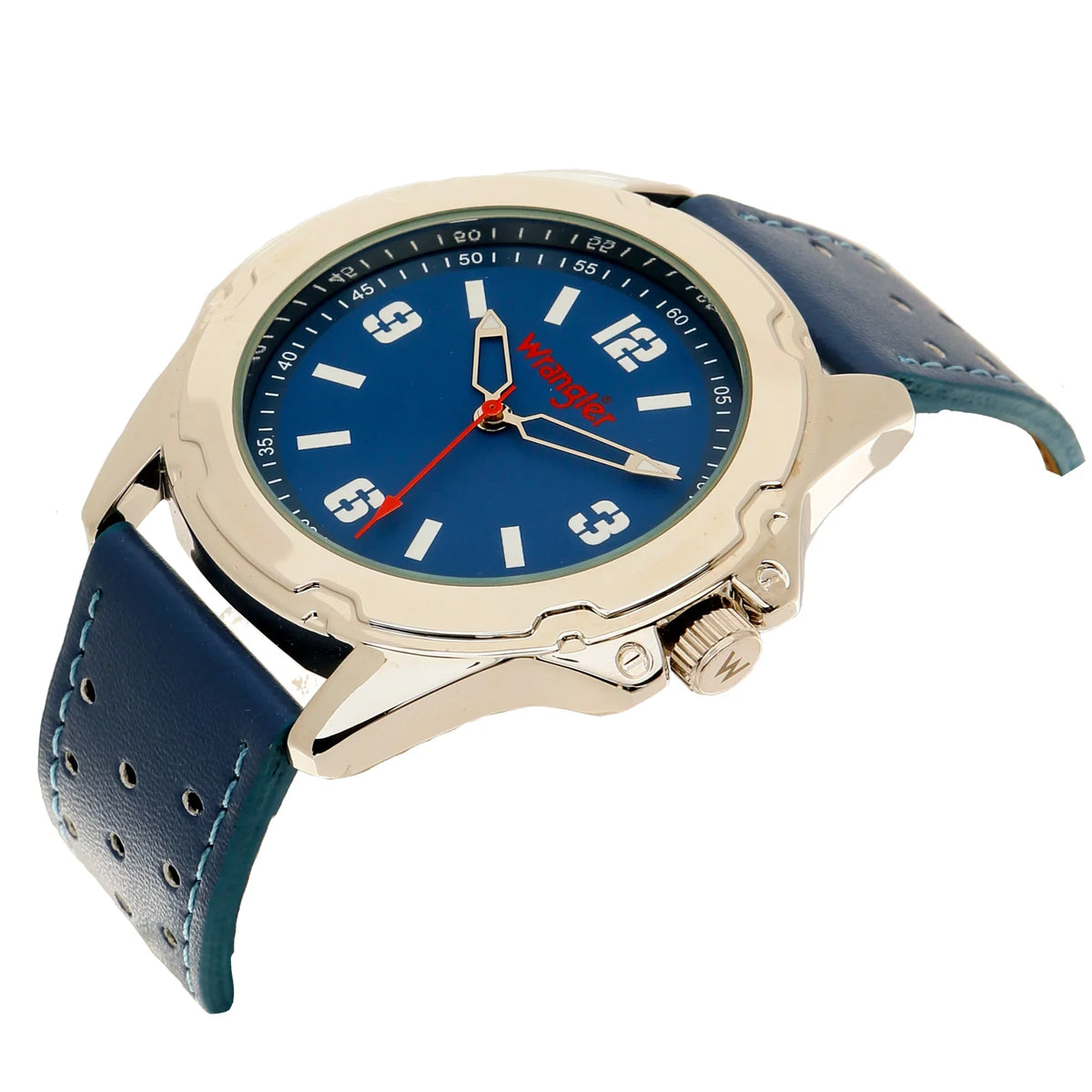 Strap Watch 44mm Wrangler Round Blue