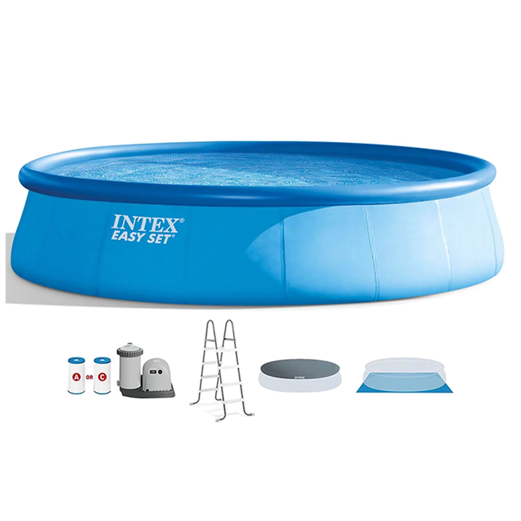 Pump, Set Maintenance Intex Kit Pool with 18'x48" Easy & Ladder Inflatable