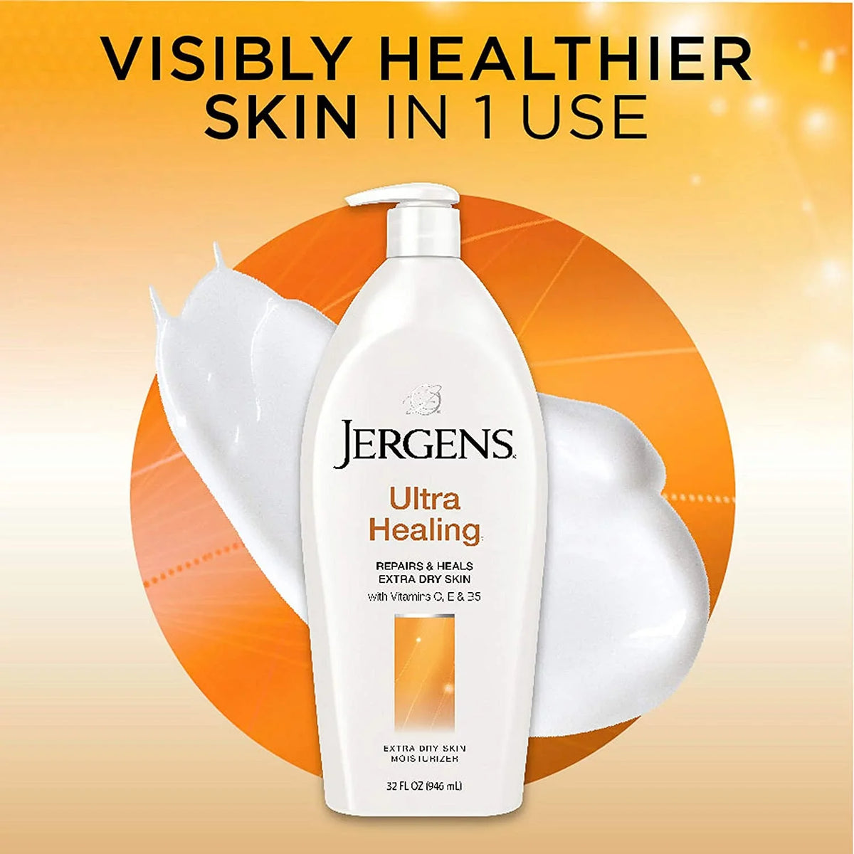 Jergens Moisturizer Dry (Pack of Ultra 32 Skin Extra oz Healing 2)