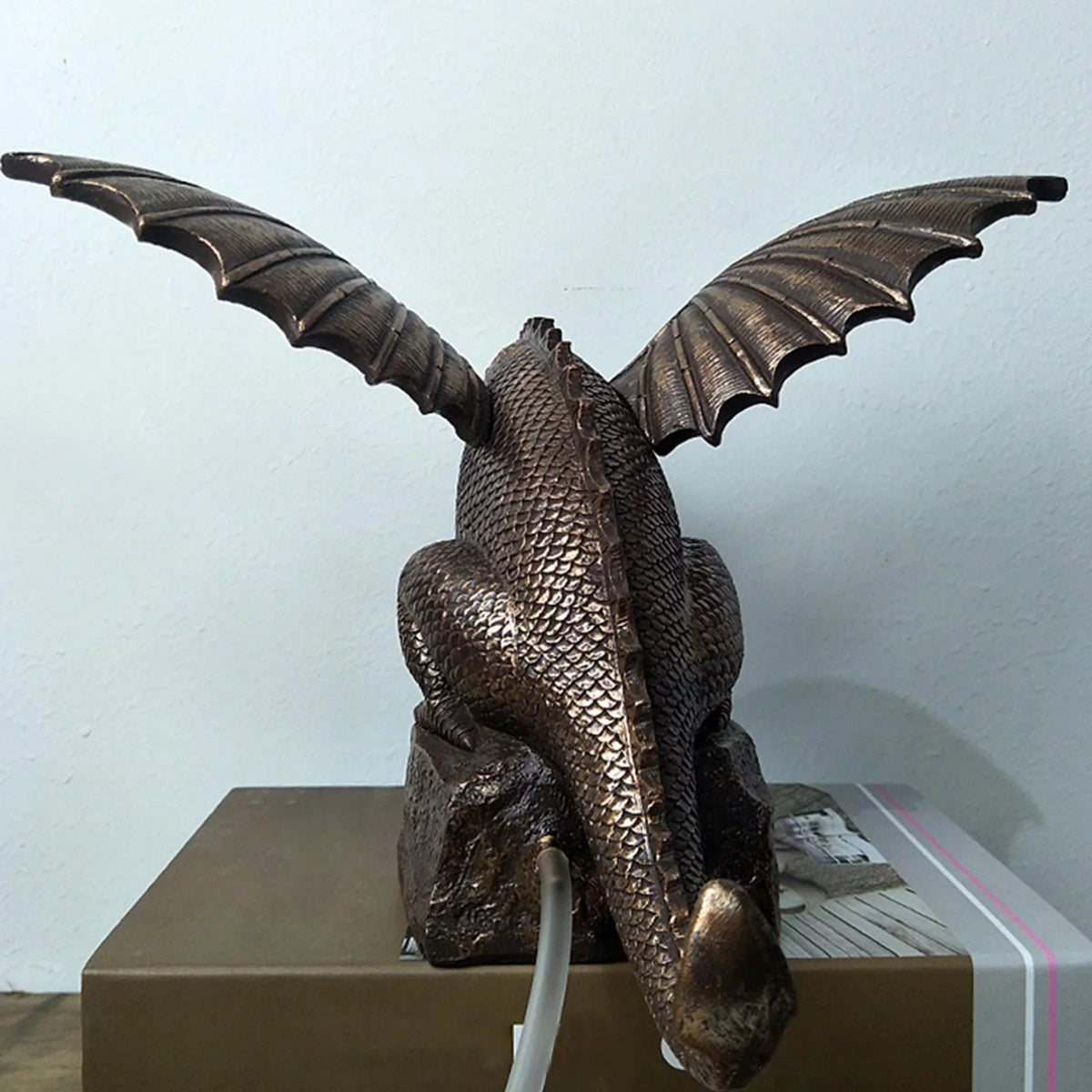 Shape Sculpture, Garden Decor Sculpture Outdoor Creative fountain Decorative Waterscape Statue Dragon Dragon Decoration
