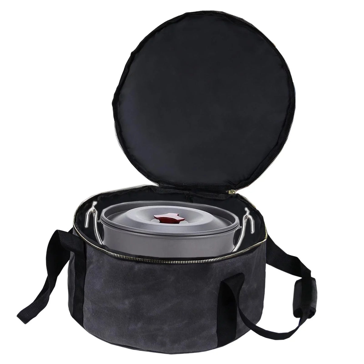 for Dutch Durable Handbag Multipurpose Bag Carry Cookware Bag - Activities Container Gray Storage BBQ Oven Camping Accessories ,Outdoor ,Fishing 12"