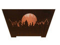 Moon Basket Brown and Outdoor Forest 24" Square Fire Finish Design Rustic Esschert