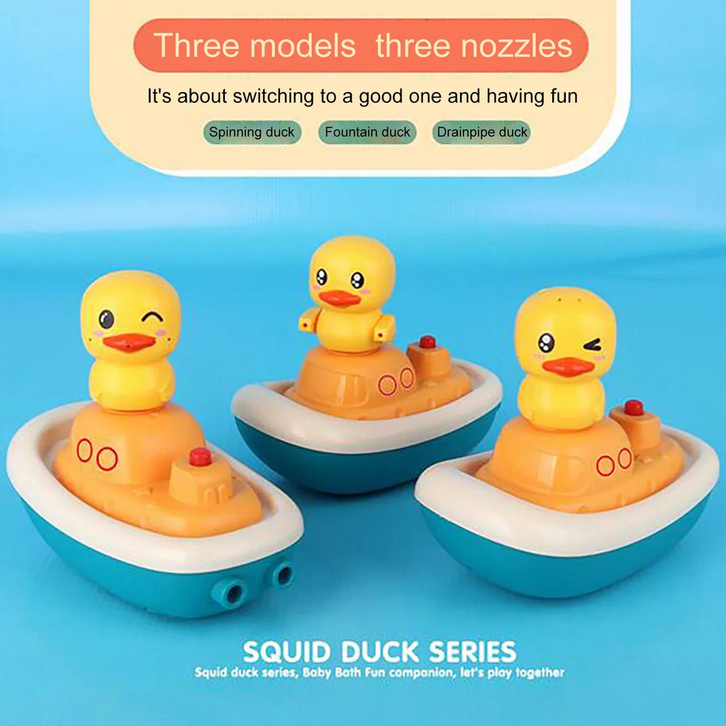 YHAIOGS Kinds TOys, Shower Water 3 Ship Electric Spray Revolving of Ducks TOys, Baby