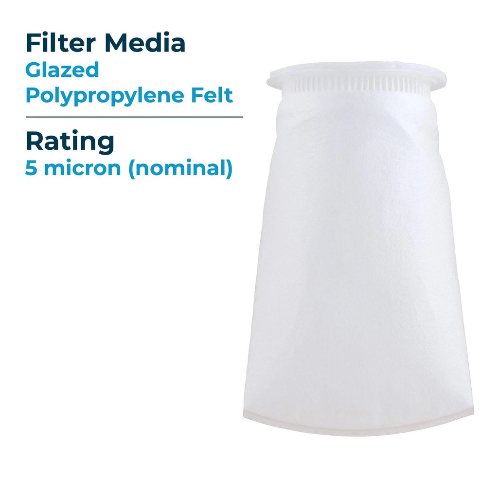 5 40) Filter BP-410-5 SP-BP-410-5 Liquid Polypropylene Micron Bag of (Case (10”) SpiroPure Felt 155385-03 #3 Glazed