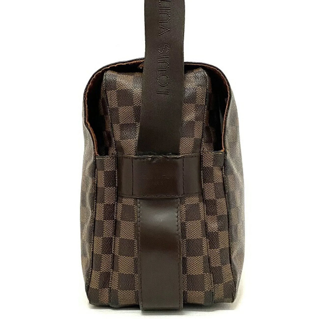 Pre-Owned Damier (Good) Vuitton Louis SR0055 Brown VUITTON Ebene Shoulder Bag N45255 LOUIS Naviglio