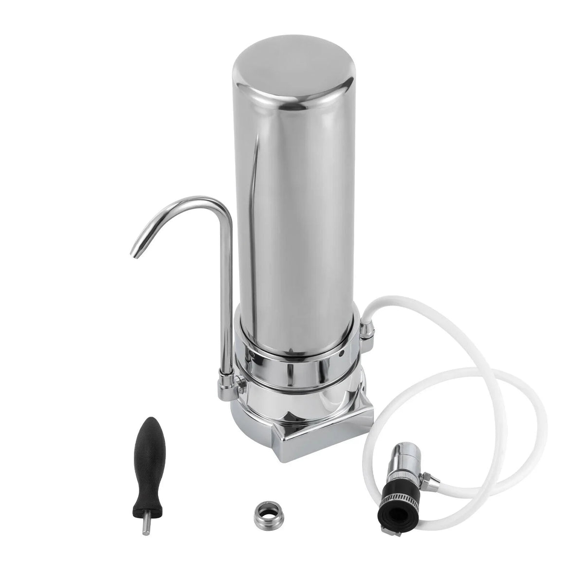 Stainless Silver Drinking Tap Filter Water System Sink Filtration Countertop Filter