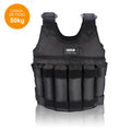Workout Weight Boxing Exercise Adjustable with Fitness Jacket Vest 50KG/110lbs Weighted Training 12pcs Pouches Vest