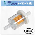4 with 40 FH381V 691035 Kawasaki Filter Micron Replacement 493629 Engine Filter Fuel Compatible - BS12 Fuel Stroke 8-Pack for