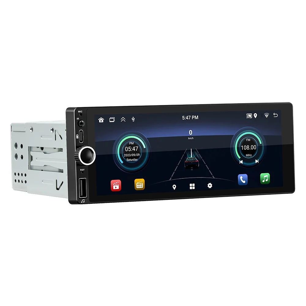 Auto + Link Android - Backup WiFi, Android 13 Car Screen Navigation, 7 Wireless Touch AHD GPS Mirror Radio inch Microphone Camera Single and Din Stereo [2+32G] -