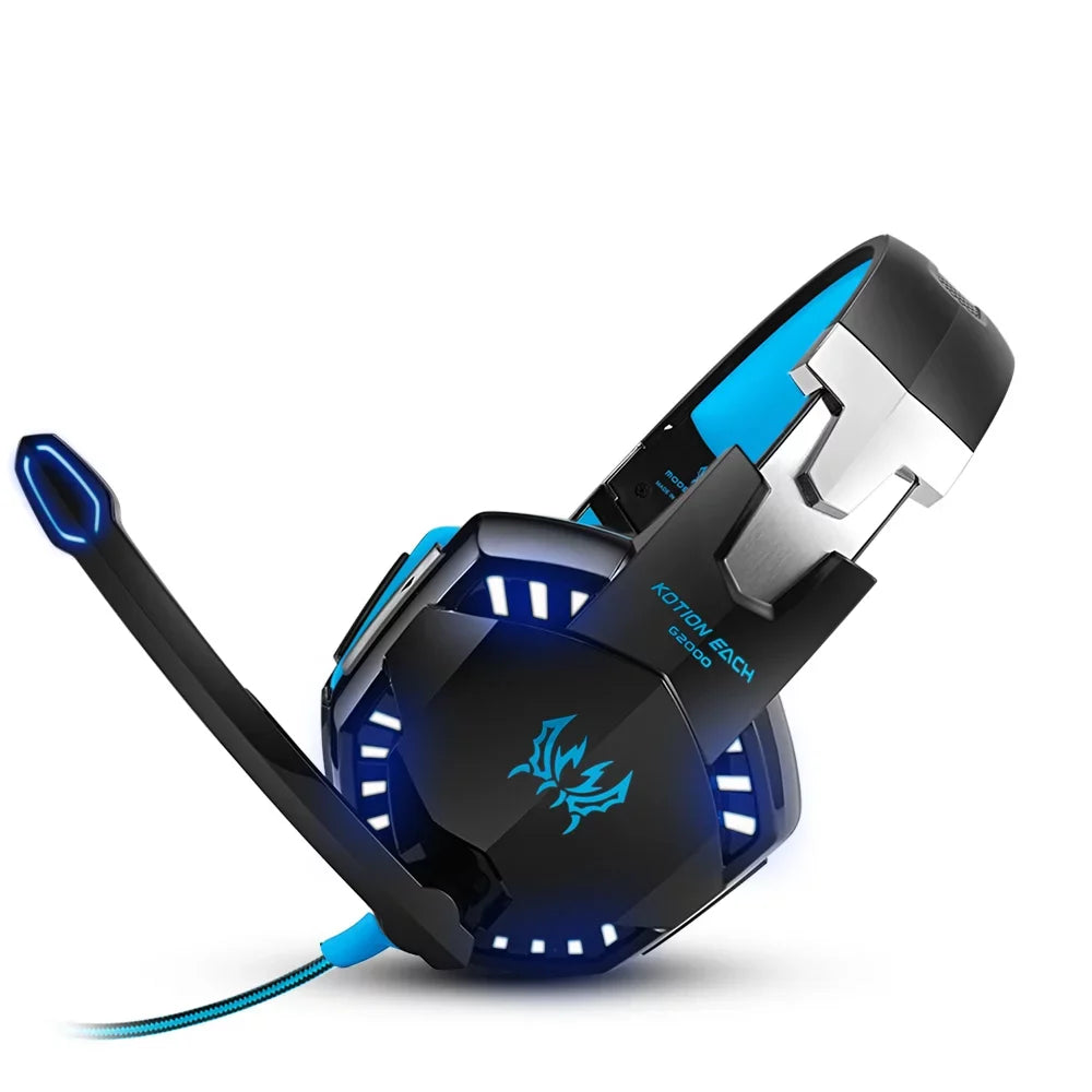 Cable Adapter Noise G2000 Gaming Reduction Headset PC with EACH EACH Laptop KOTION Audio Smartphone 3.5mm KOTION for