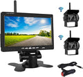 Trucks Rear LCD View Monitor and 7 Wireless Camera for Kit Monitor Trailers RV Bileeko 2 SUV Backup inch Camera Bus