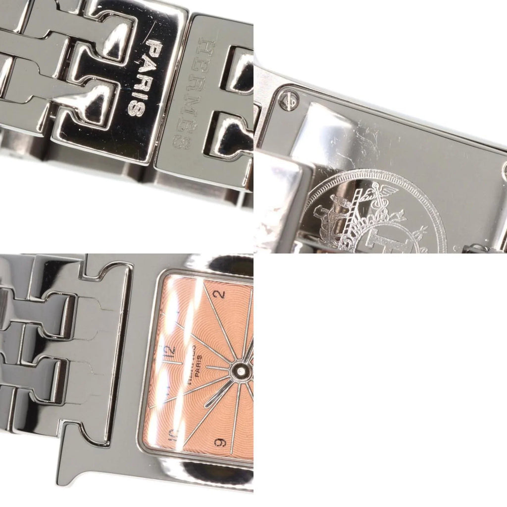 Ladies Wristwatch HH1.210 Steel/SS Pre-Owned Stainless Watch (Good) Hermes H HERMES
