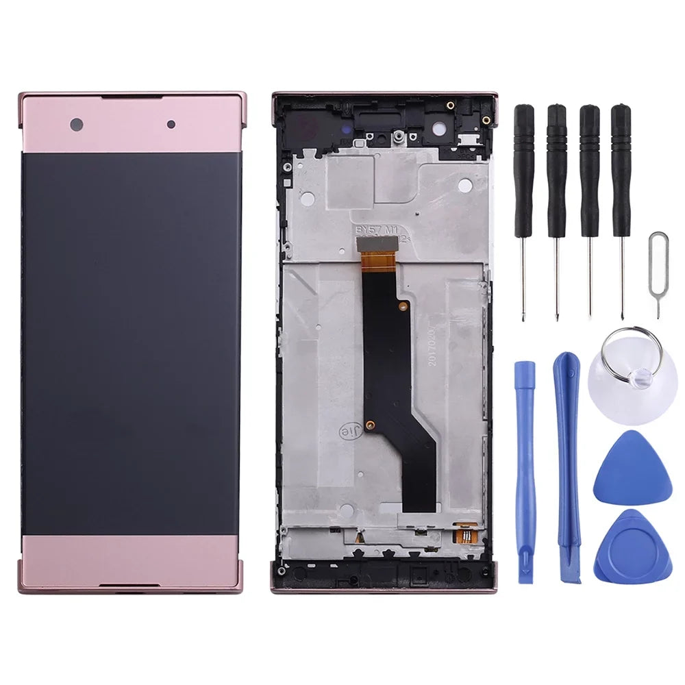 G3112 Parts LCD Assembly Frame Sony with Cellphone OEM Digitizer Repair G3116 Screen XA1 Full for Xperia G3121