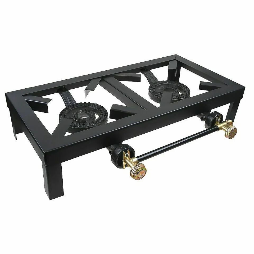 Gas Stove Cooking Propane Camping LPG Stove Burner Heating Double Cast Iron