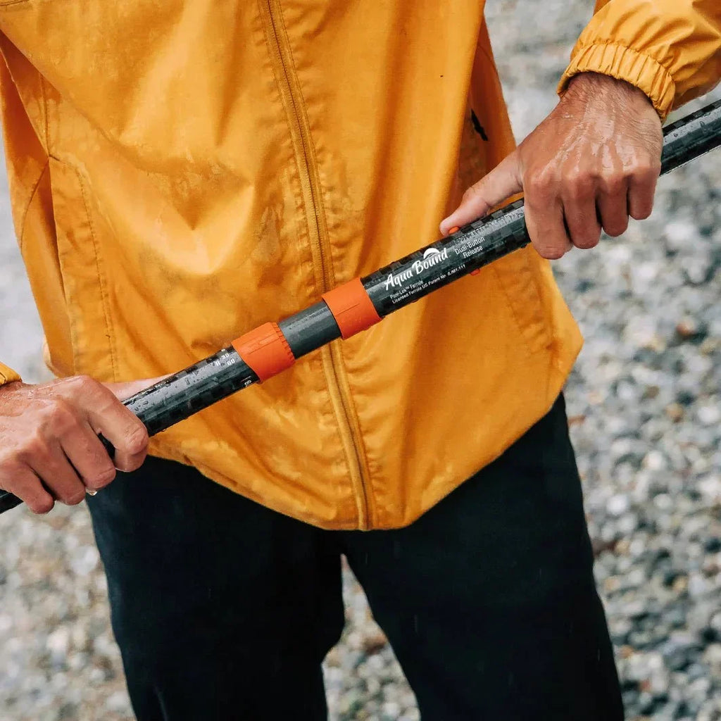 Straight Shaft Bound 2-Piece Whiskey Kayak Fiberglass Aqua Paddle