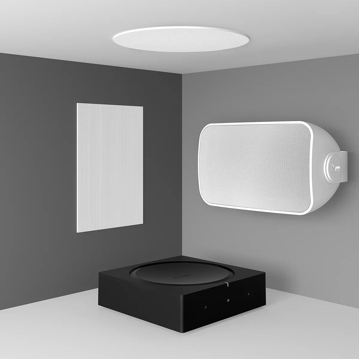 INWLLWW1 Player In-Wall Sonos Speaker Pair with Amp Hi-Fi Wireless