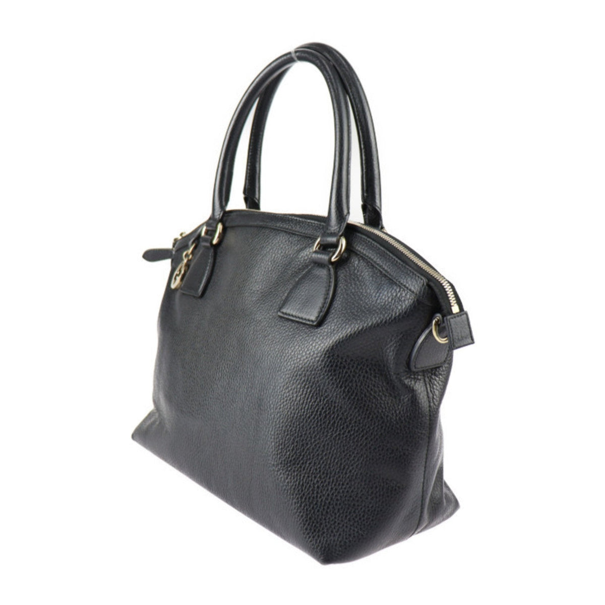 Leather Handbag Bag GUCCI (Good) Pre-Owned G Interlocking 2WAY Hardware Shoulder Gold 449651 Gucci Tote