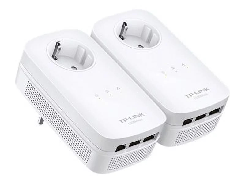 Gigabit Link Through Home Pass Power TP Line AV1200 3 Adapter Starter Kit Port