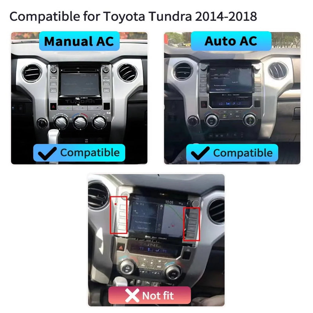 For Auto Android Tundra 2014-2020 , , Player Carplay Car Multimedia Head Toyota 4GB+64GB Radio Stereo Inch Car Built-in Unit Android 12.1