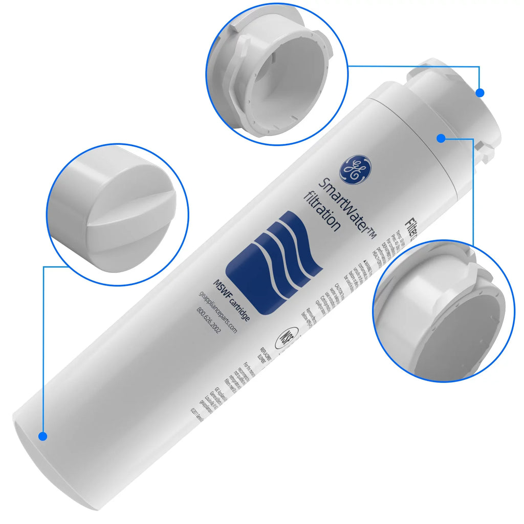 Refrigerator RWF1062, WF282, Filter, Tier1 for AQF-MSWF MSWF Water Ice and AQUACREST MSWF, Arrowpure RWF1500A Aquafresh 6 Pack of APF-1800, GE Replacement Pure