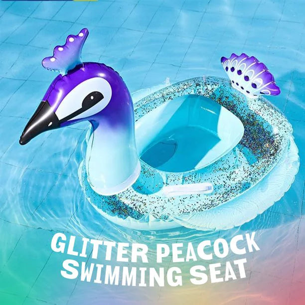 Alder Floaties Ring Party Float Glitter Toys lake with for Pool Adult Fast Swim Designed Lounge and Inch Children 48 Decoration Raft | Inflatable Peacock Tube, Beach Valves