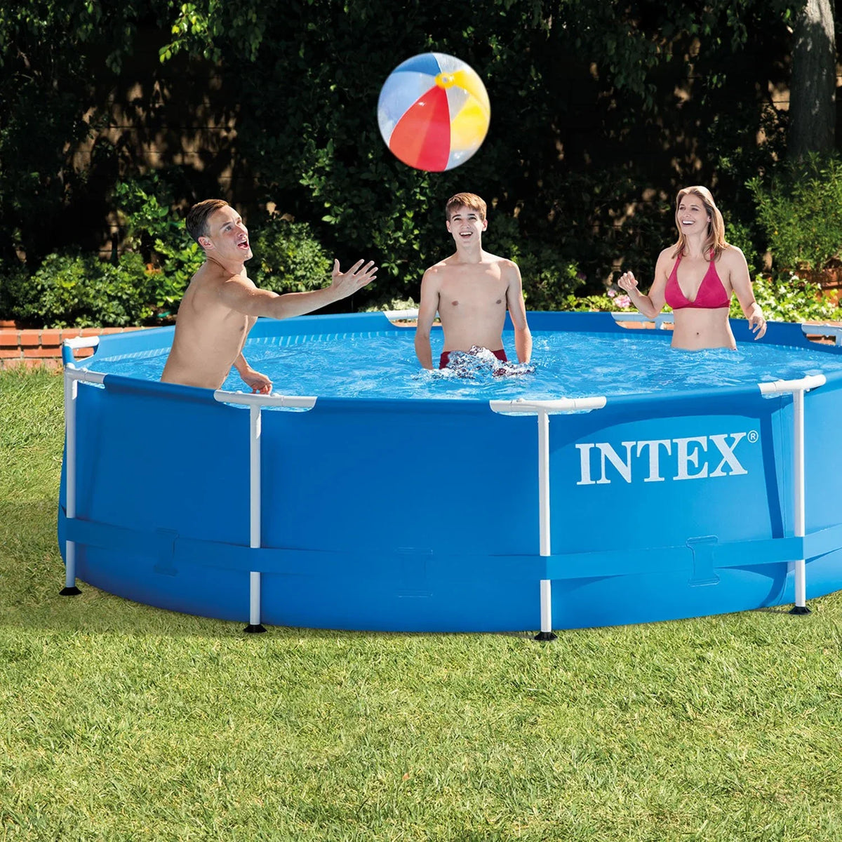 Cleaning Pump Intex with Swimming Filter Kit Pool Pack) Pool and Metal (2 Frame