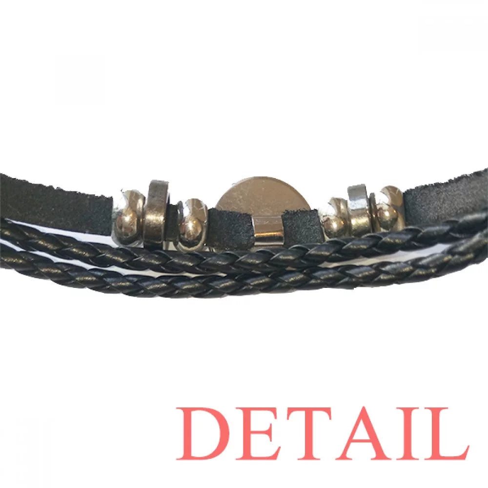 Rope Bracelet Chinese Wristband Braided Verlion Aquamarine Woven Style Leather Watercolor