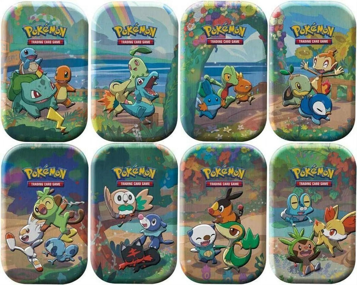 8 Tins Celebrations Display 25th Mini - Mini-tins Pokémon [NEW] Full