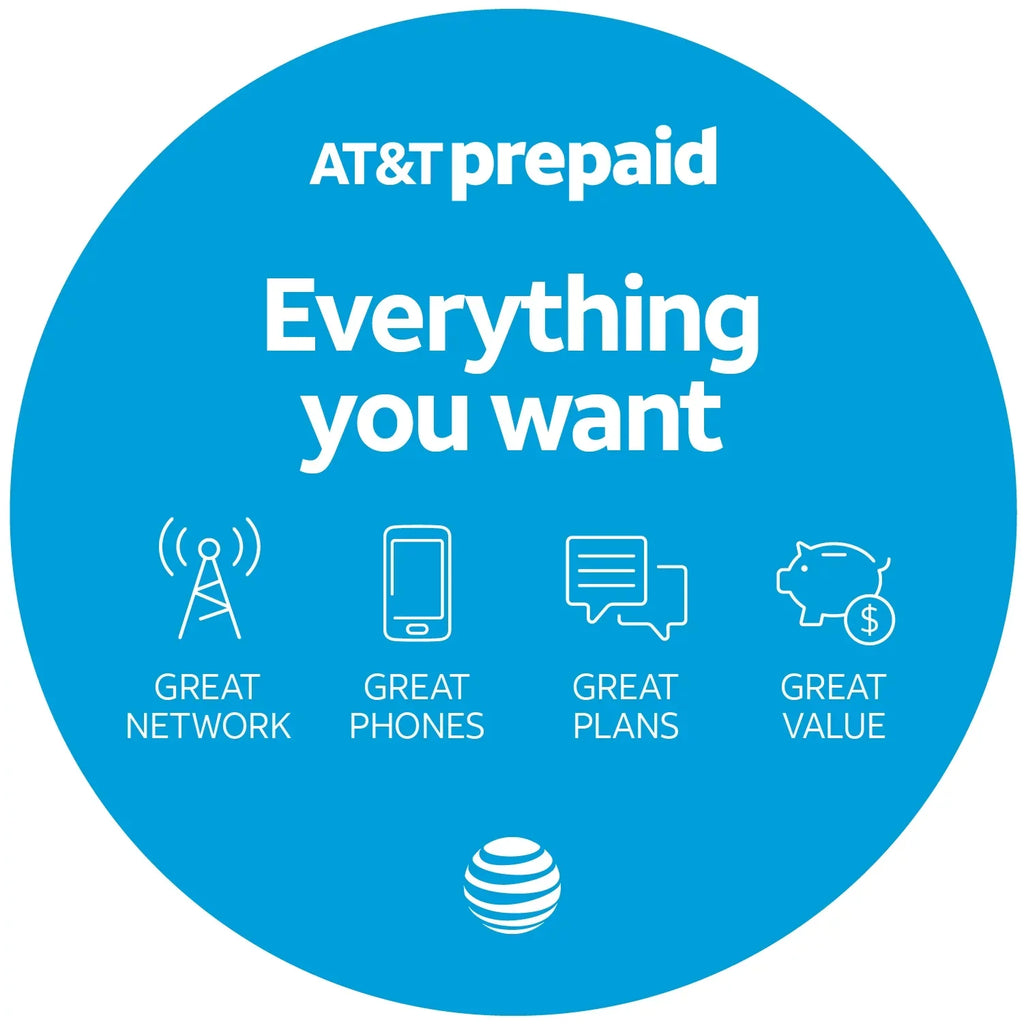 Prepaid 16GB TETRA Prepaid AT&T Alcatel Smartphone,
