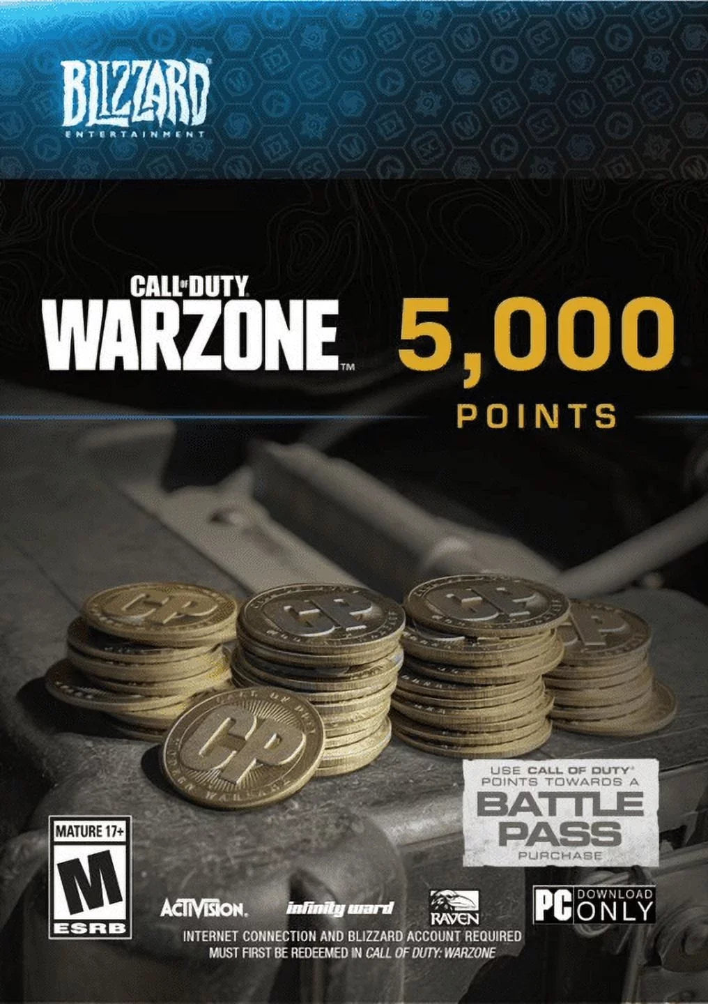 of Download] Blizzard Warzone Points, 5000 [Digital Duty PC Call Activision,