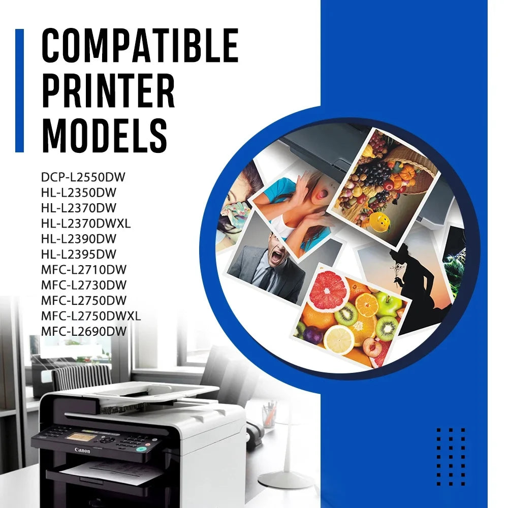 TN730 HL-L2350DW Drum and Toner TN-760 (2x DR-730 Cartridge DR730 Unit Brother MFC-L2710DW Drum Printer Compatible for ) Toner, Set Unit TN760 MFC-L2690DW DCP-L2550DW 1x