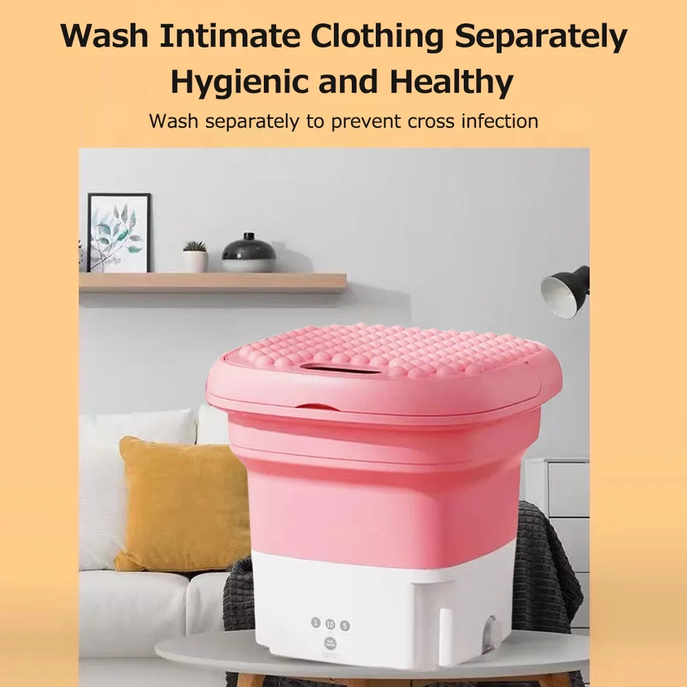 with Automatic Drain Imitation Purpose Hole Pulsator Portable Folding Fruit Forward Household Elution Wash and Small Dual Reverse Hand