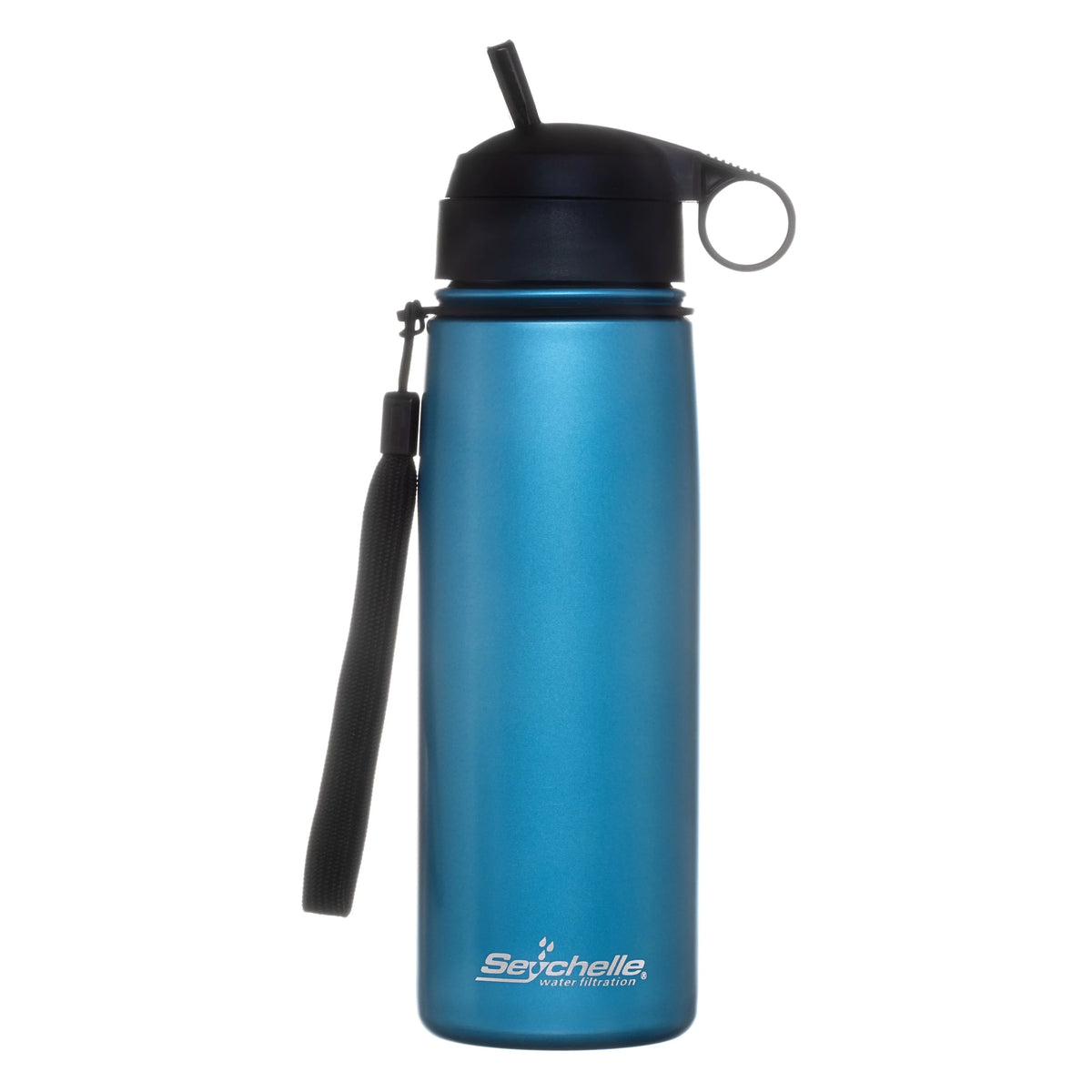 '- Insulated Vacuum Water Sealed Stainless - Steel Seychelle Alkaline Blue) (Metallic Water Double Bottle Bottle 26oz Filter Filter Walled - Water -