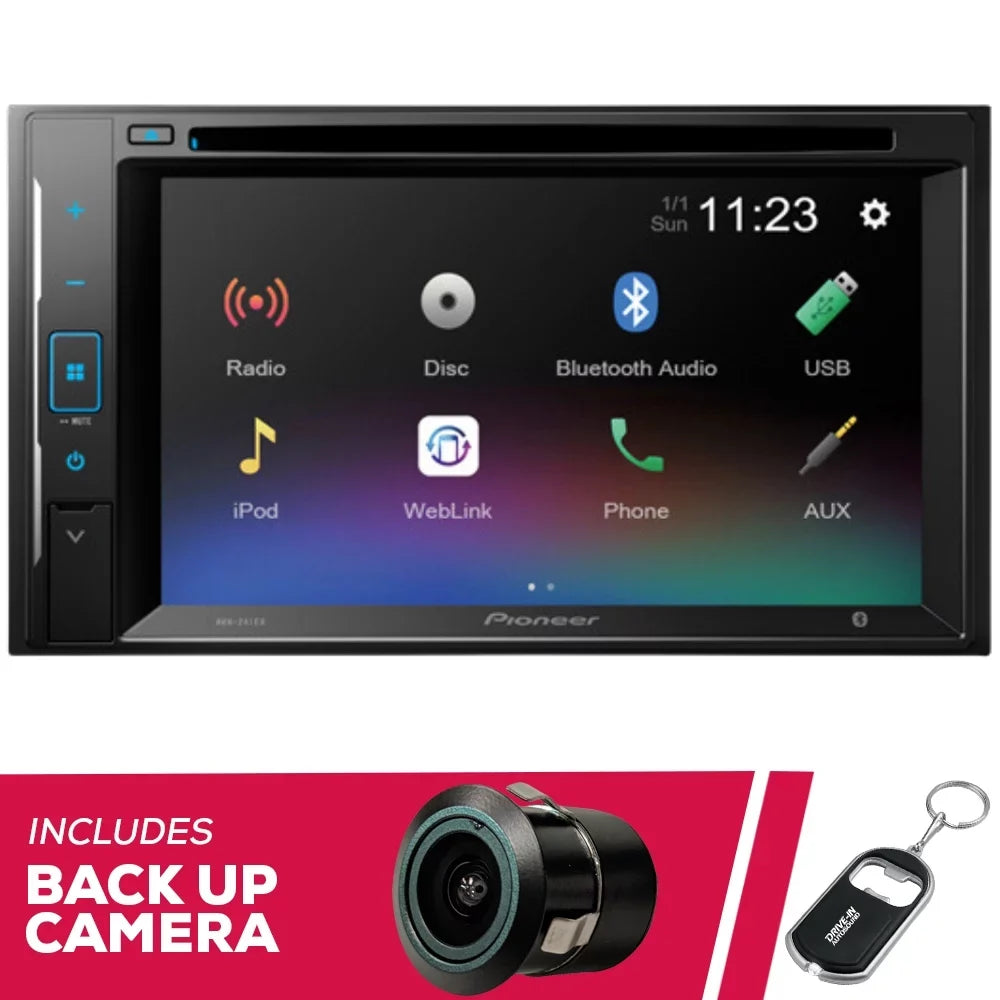 and with Backup Bullet Alexa Amazon New Receiver 6.2" Pioneer Camera AVH-241EX DVD