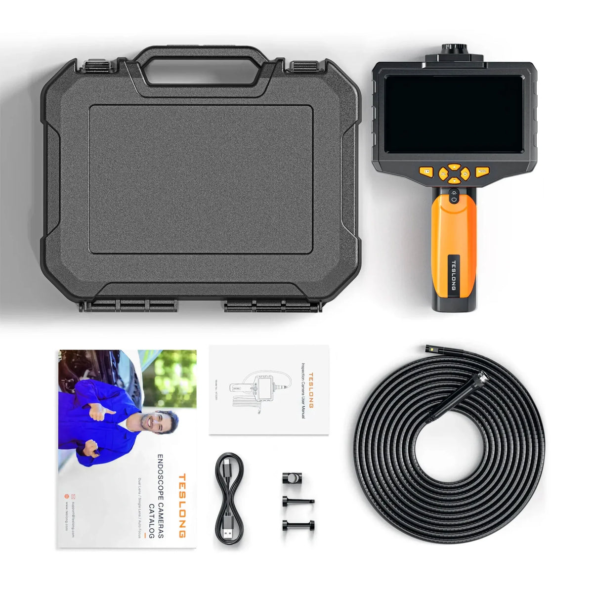Inspection with Endoscope Screen In Camera Household Teslong Lens 5 & Dual
