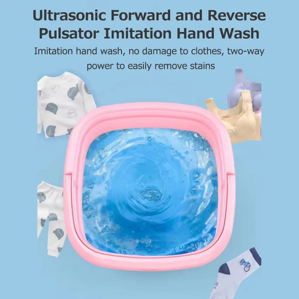 with Automatic Drain Imitation Purpose Hole Pulsator Portable Folding Fruit Forward Household Elution Wash and Small Dual Reverse Hand