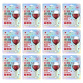 Premium Anti-Aging Red And Sheet Skin, Count] Mask Wra Mask Firm, Korean [12 Beauty Mask Collagen Facial Face Antioxidants Hologram Hydrate Vegan Restore Wine To Brighting Brightening Glow Soo,Ae
