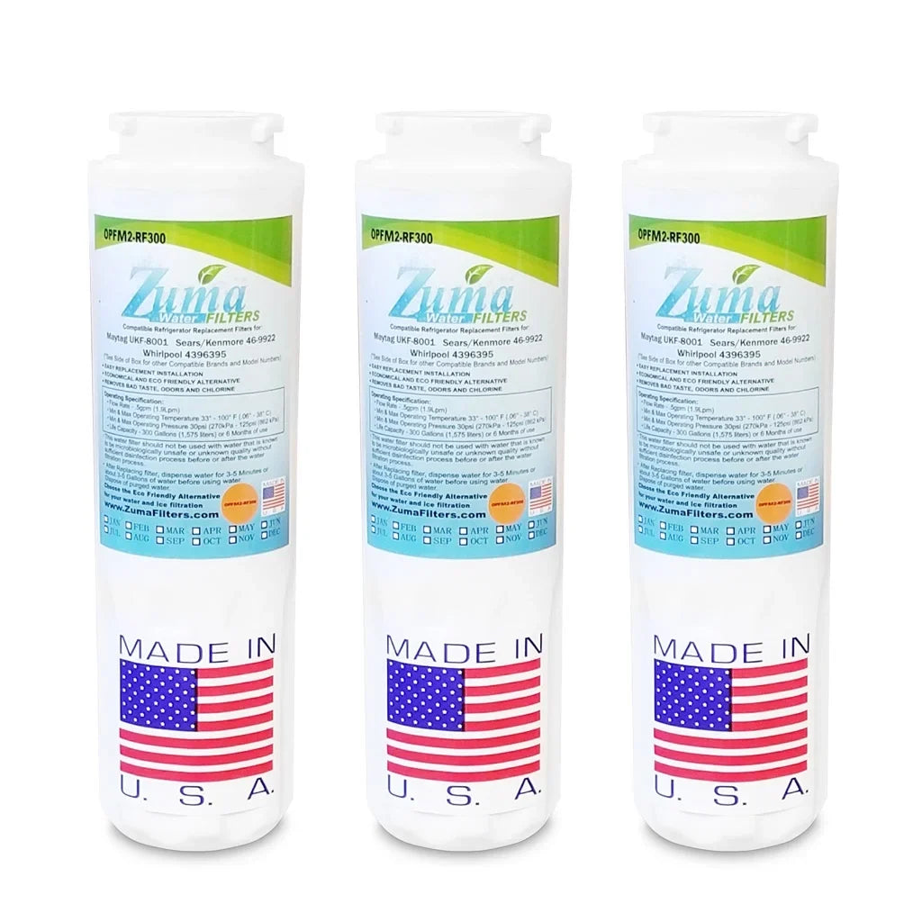 '- , U.S.A. , ZUMA Brand and Compatible Water Pack 3 # OPFM2-RF300 - EFF-6007A Model with Ice , in Made Maytag® Filter