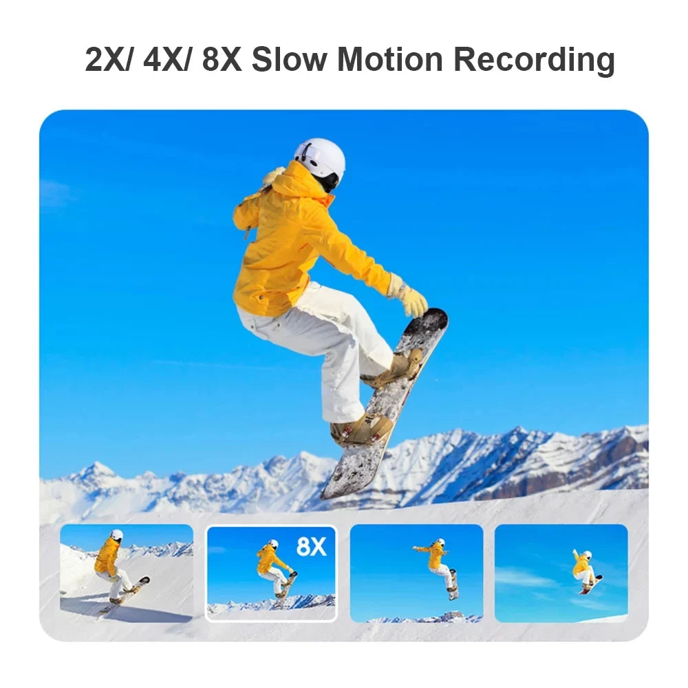 EP6 Recorder Video WiFi Wearable Camera Andoer Camcorder 4K Webcam 1080P Vlog Hands-Off Camera 60FPS Camera Camera FHD Head Mounted