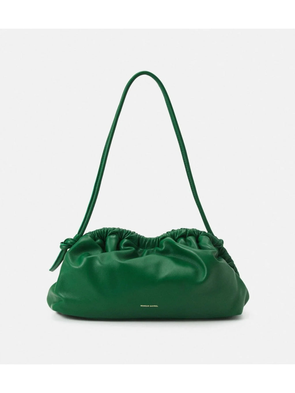 Strap Purse Leather Solid MANSUR Handbag GAVRIEL Green Single Clutch Women's