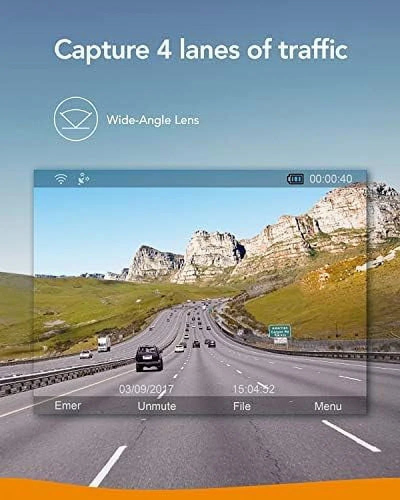 Resolution by black Roav AK-R2122011 Open 60 fps DashCam Full S1 Anker 1080p Box HD