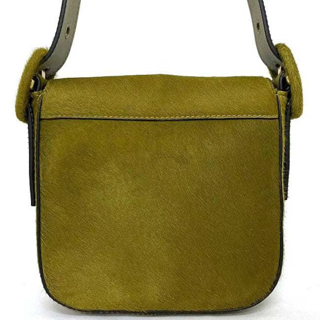 TORY Flap Harako Green Leather Bag Burch Half Pre-Owned (Good) BURCH Women's Moon Tory Belt