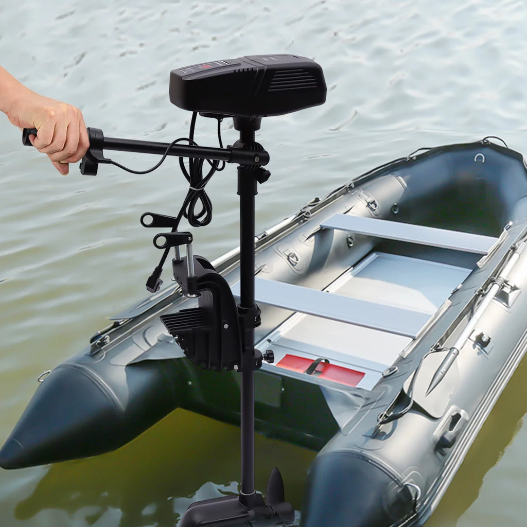 Engine Brushless LED 2300RPM Display Motor Outboard Fishing Aiqidi Trolling Motor Rotatable 1400W Electric Motor Boat 360° 48V