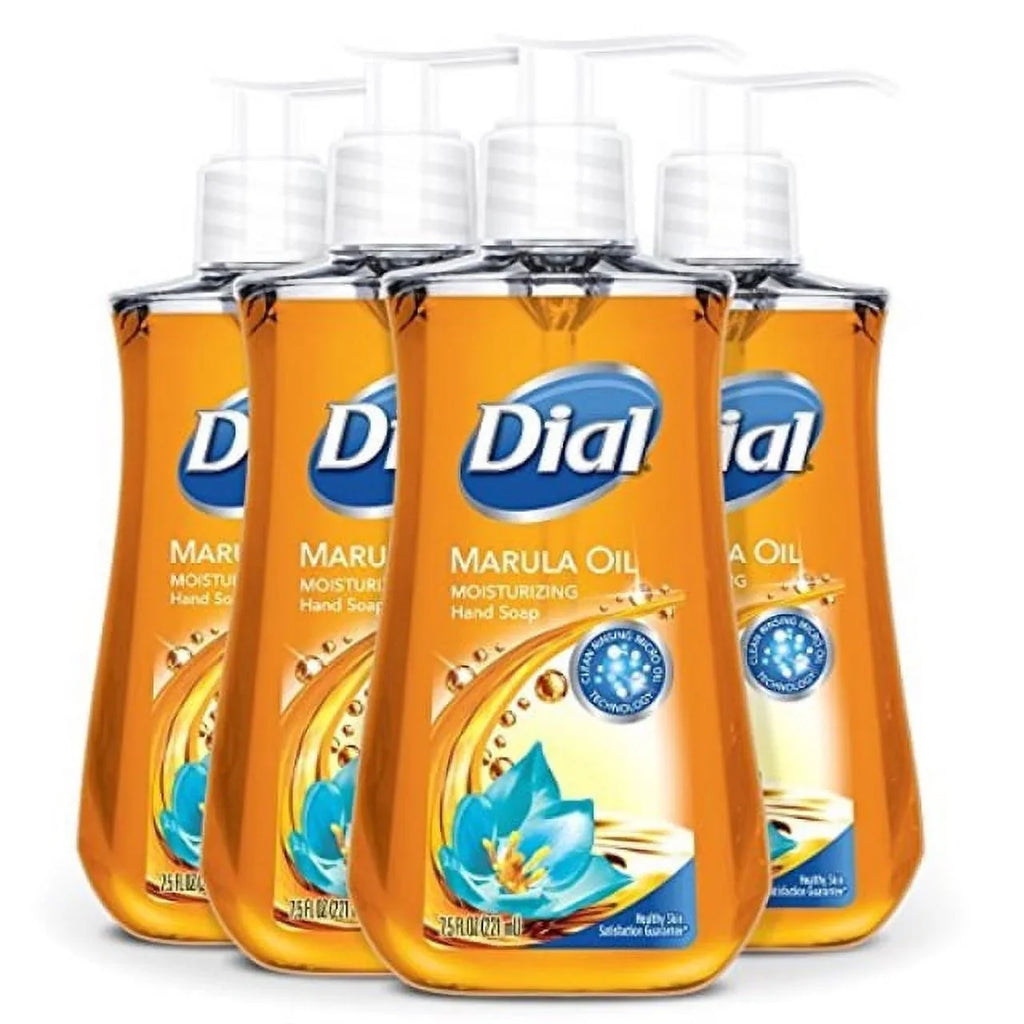 dial fluid 7.5 marula 4 ounce, oil, liquid hand soap, pack of