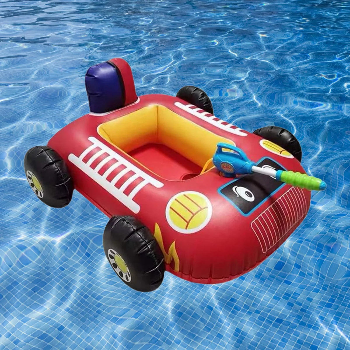 Floats Red for Design Pool Cartoon Raft Kids Beach Floats Squirt with Pool Car Water
