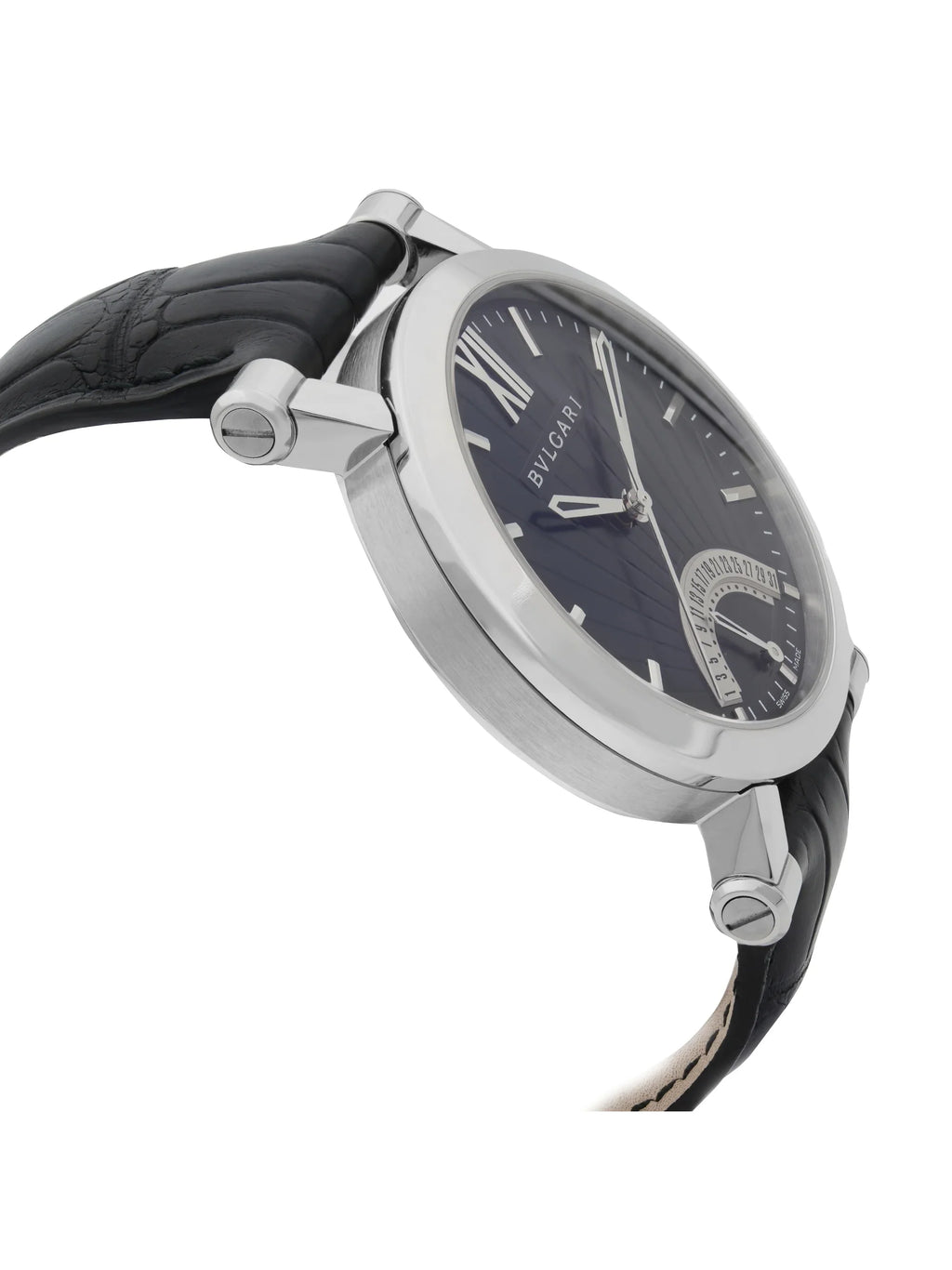 Mens Steel SB42SDR Sotirio Retrograde Bvlgari Automatic Watch Dial