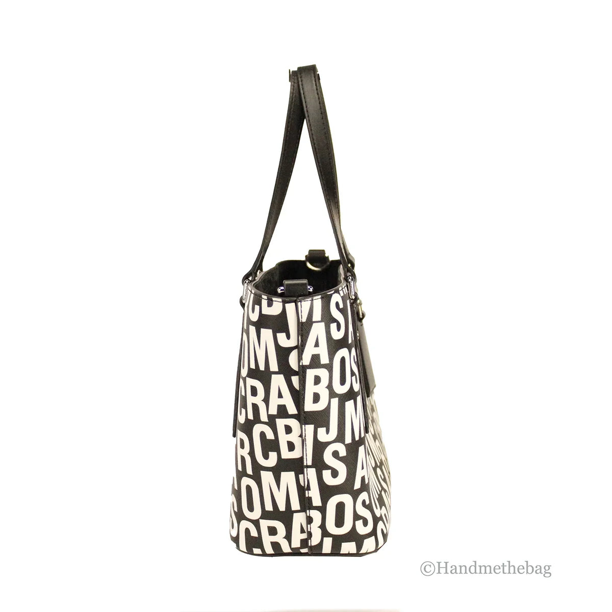 Crossbody Saffiano Jacobs Leather Bag Marc Monogram Print Small White Tote